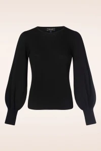 King Louie Maya Cocoon Top In Black - Image 2