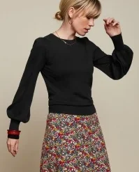 King Louie Maya Cocoon Top In Black