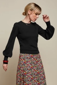 King Louie Maya Cocoon Top In Black