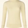 King Louie Club Rib Rollneck Top In Cream