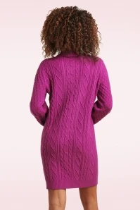 Donia Knit Dress In Purple - Image 2
