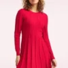 Nina Knitted Dress In Red