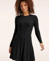 Nina Knitted Dress In Black