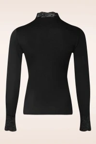 Soraya Lace Top In Black - Image 2