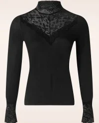Soraya Lace Top In Black
