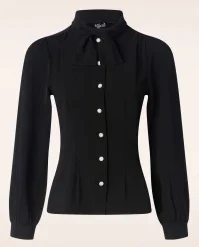 Bunny Mia Blouse In Black