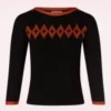 Atomic Star Jumper In Black And Red