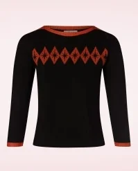 Atomic Star Jumper In Black And Red