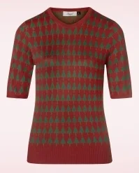 Merry Holiday Tree Jumper In Red
