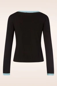 Star Strike Jumper In Black And Blue - Image 4