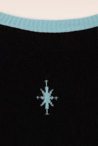 Star Strike Jumper In Black And Blue - Image 3