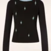 Star Strike Jumper In Black And Blue
