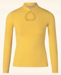 Tear Drop Top In Mustard