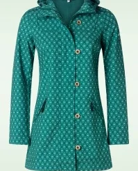 Blutsgeschwister Wild Weather Lightweight Softshell Jacket In Travelling Is Love Blue