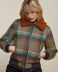 King Louie Arizona Fitz Check Jacket In Black