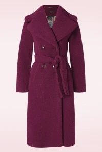 King Louie Mary Murphy Coat In Beaujolais Red - Image 2