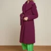King Louie Mary Murphy Coat In Beaujolais Red