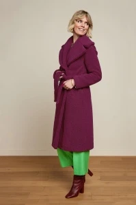King Louie Mary Murphy Coat In Beaujolais Red