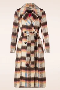 Stella Coat In Sand And Brown