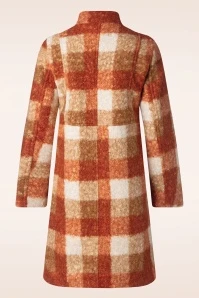 Amber Coat In Sand And Orange - Image 4