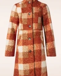 Amber Coat In Sand And Orange