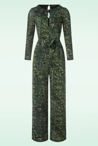 King Louie Lee Glam Jumpsuit In Dragonfly Green - Image 3