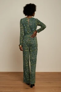King Louie Lee Glam Jumpsuit In Dragonfly Green - Image 2
