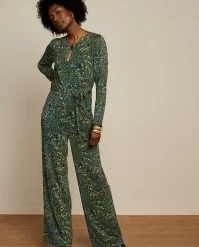 King Louie Lee Glam Jumpsuit In Dragonfly Green