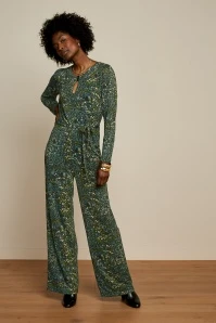 King Louie Lee Glam Jumpsuit In Dragonfly Green