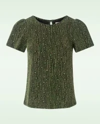 Traffic People Disco Hangover Top In Green