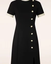 Vixen Milly Side Button Dress In Black