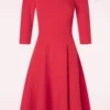 TopVintage Exclusive ~ Isabella Swing Dress In Red