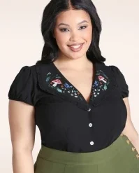 Bunny Natura Blouse In Black