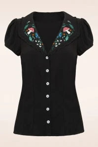 Bunny Natura Blouse In Black - Image 2