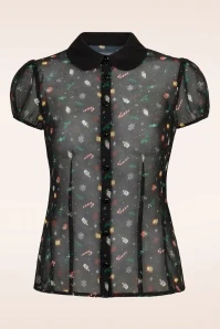 Bunny Natalie Blouse In Black - Image 2