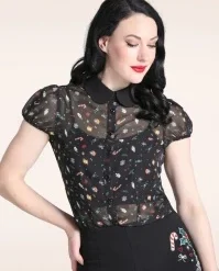 Bunny Natalie Blouse In Black
