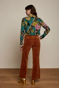 King Louie Winona Lovechild Blouse In Antique Green - Image 2