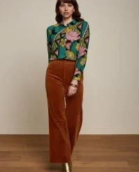 King Louie Winona Lovechild Blouse In Antique Green