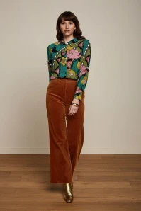 King Louie Winona Lovechild Blouse In Antique Green