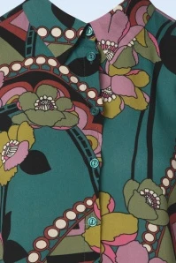 King Louie Winona Lovechild Blouse In Antique Green - Image 5