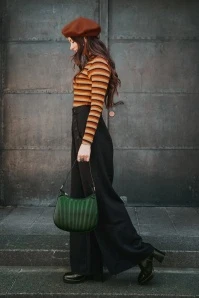 King Louie Vanna Stripe Turtle Top In Mango Orange - Image 6