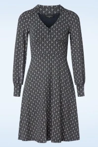 Flower Souvenir Dress In Blue