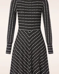 Dandy Flower Dress In Black