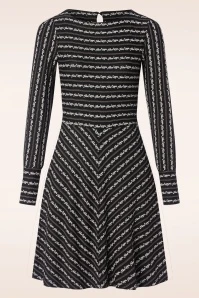 Dandy Flower Dress In Black