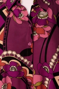 King Louie Winona Lovechild Blouse In Cabernet Red - Image 5