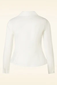 Rococo Night Blouse In Off White - Image 2