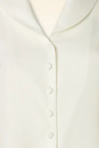 Rococo Night Blouse In Off White - Image 3