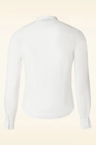 Pussybow Please Blouse In Off White - Image 2