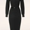 Etta Pencil Dress In Black
