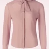 Pussybow Please Blouse In Pink